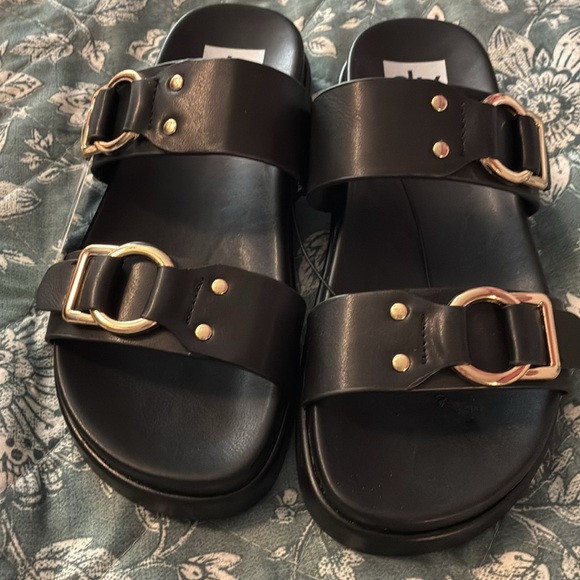 Dolce Vita Shoes - NWT DV -Dolce Vita Black Sandals with Gold Accents